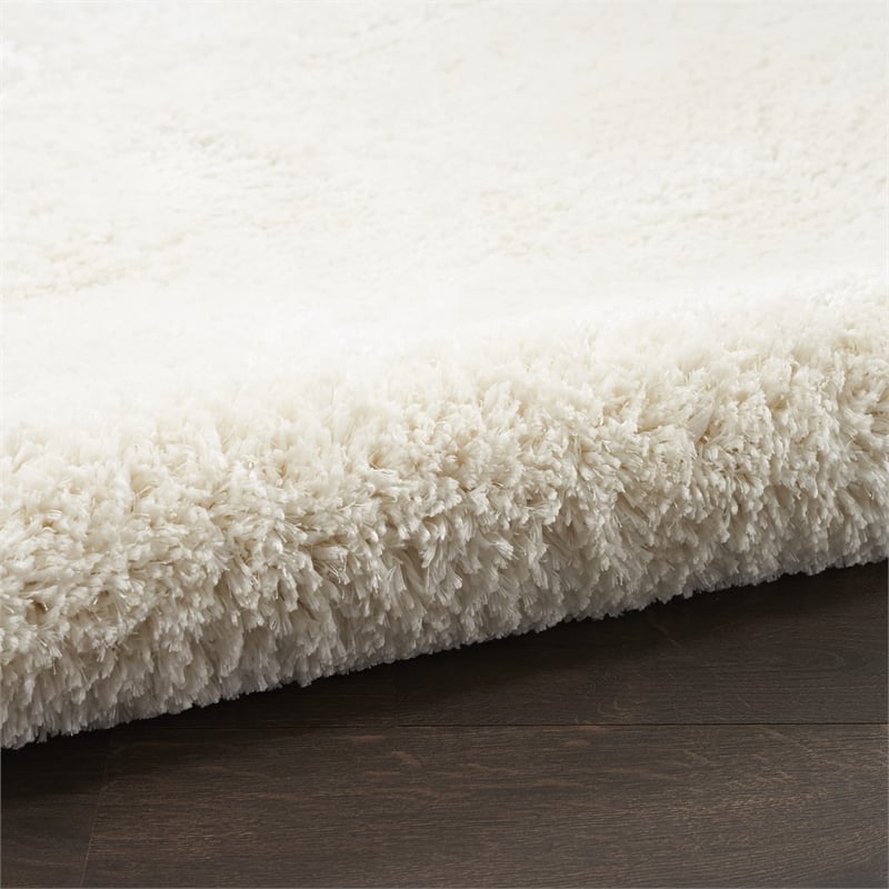 Nourison Luxurious Shag 9' x 12' Ivory   Area Rug