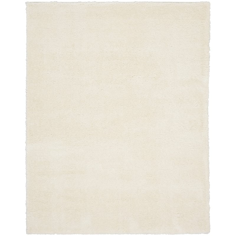 Nourison Luxurious Shag 9' x 12' Ivory   Area Rug