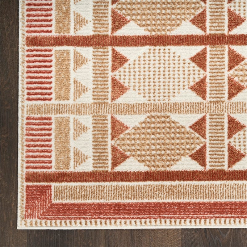 Nourison Home Nordic 4' x 6' Rust     Area Rug
