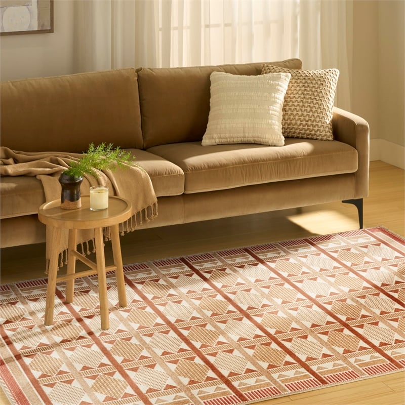 Nourison Home Nordic 4' x 6' Rust     Area Rug