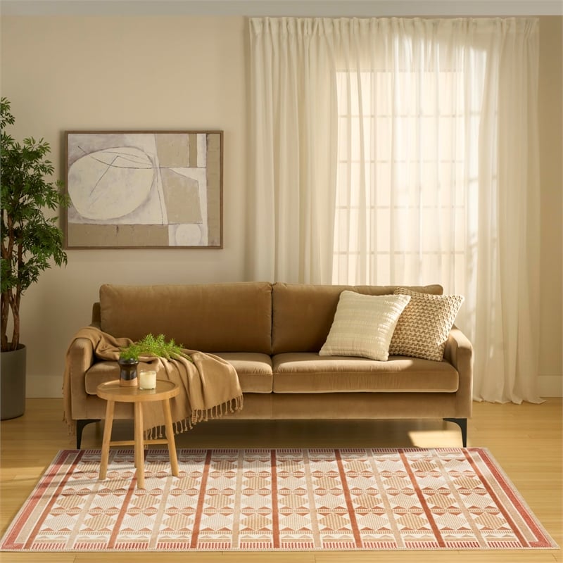 Nourison Home Nordic 4' x 6' Rust     Area Rug