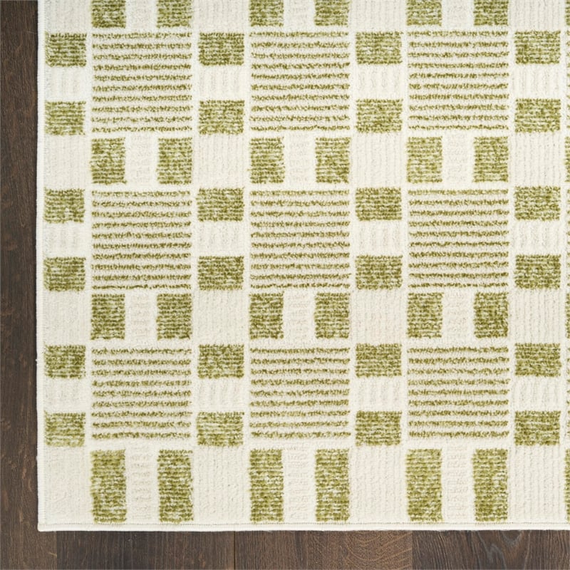Nourison Home Nordic 6' Runner Green     Area Rug