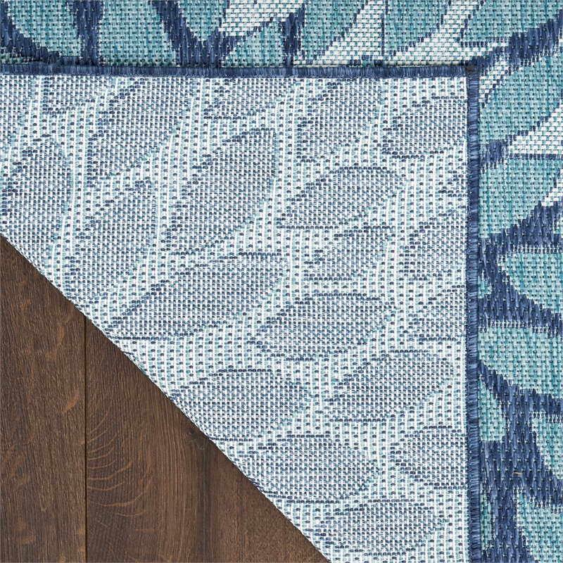 Nourison Home Garden Oasis 8' x 10' Navy   Area Rug