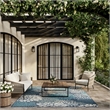 Nourison Home Garden Oasis 8' x 10' Navy   Area Rug