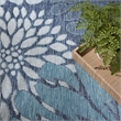 Nourison Home Garden Oasis 8' x 10' Navy   Area Rug