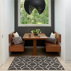 Nourison Home Horizon   3' x 5' Black   Area Rug