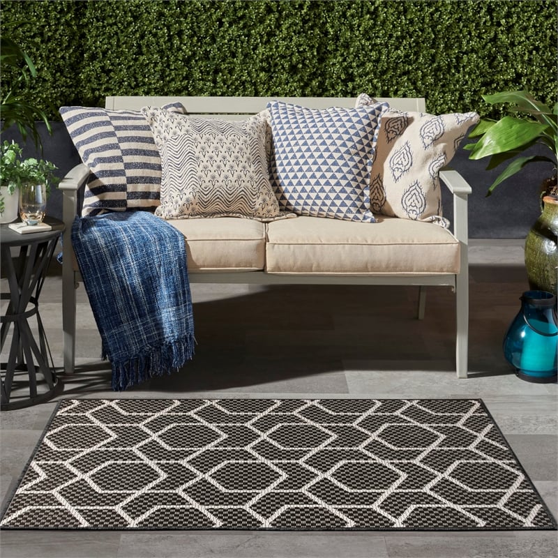 Nourison Home Horizon   3' x 5' Black   Area Rug
