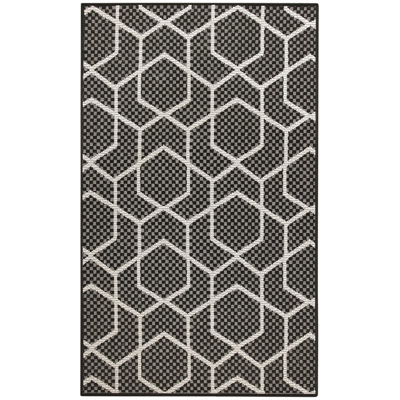 Nourison Home Horizon   3' x 5' Black   Area Rug