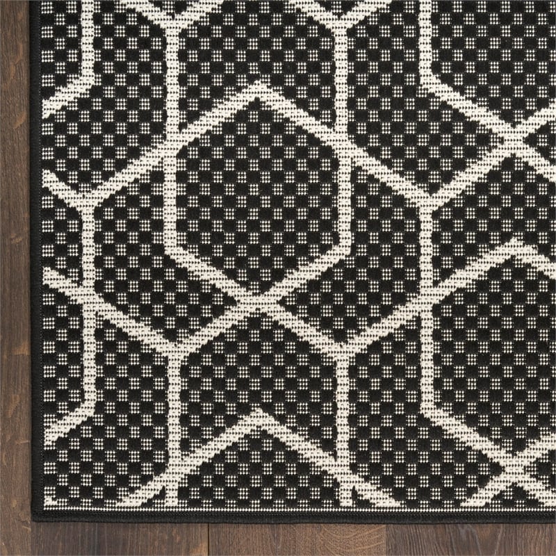 Nourison Home Horizon   3' x 5' Black   Area Rug
