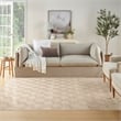 Nourison Home Casual 9' x 12' Beige   Area Rug