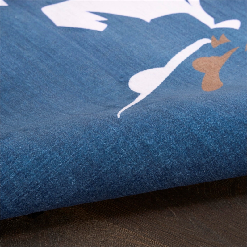 nourison home imagination 7' x 9' blue   area rug