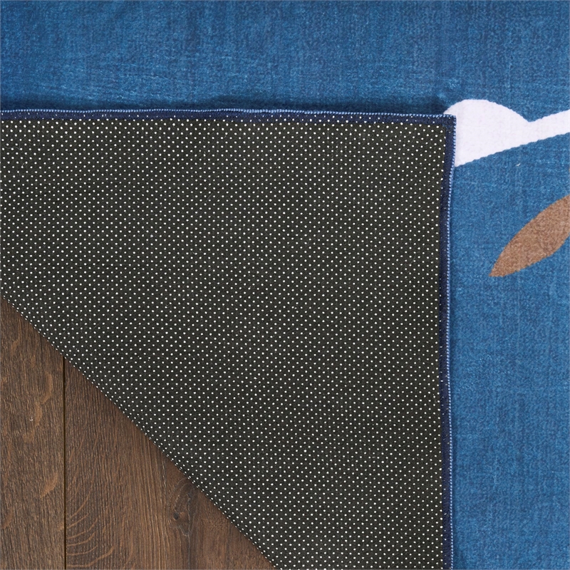 nourison home imagination 7' x 9' blue   area rug