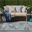 Nourison Home Garden Oasis 2' x 4' Blue   Area Rug