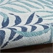 Nourison Home Garden Oasis 2' x 4' Blue   Area Rug