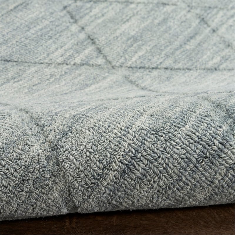 Nourison Home Wool Haven 8' x 10' Blue   Area Rug