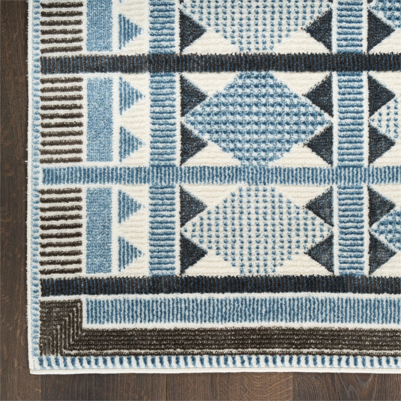 Nourison Home Nordic 5' x 7' Blue   Area Rug