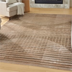 Nourison Home Astra Machine Washable 8' x 10' Latte   Area Rug