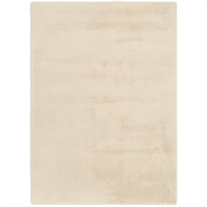 Nourison Home Soft Plush Rabbit Fur  8' x 10' Beige Polyester Area Rug
