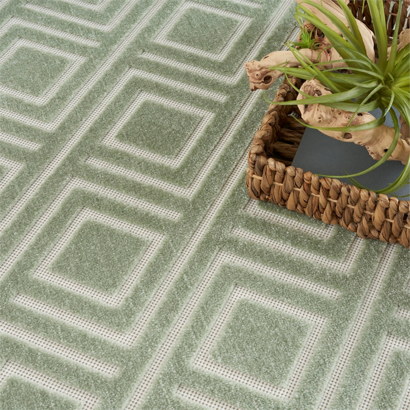 Nourison Home Casual 8' x 10' Green   Area Rug