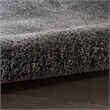 Nourison Luxurious Shag 9' x 12' Silver   Area Rug