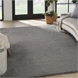 Nourison Luxurious Shag 9' x 12' Silver   Area Rug