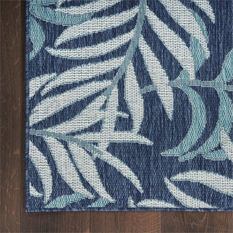 Nourison Home Garden Oasis 10' x 14' Navy   Area Rug
