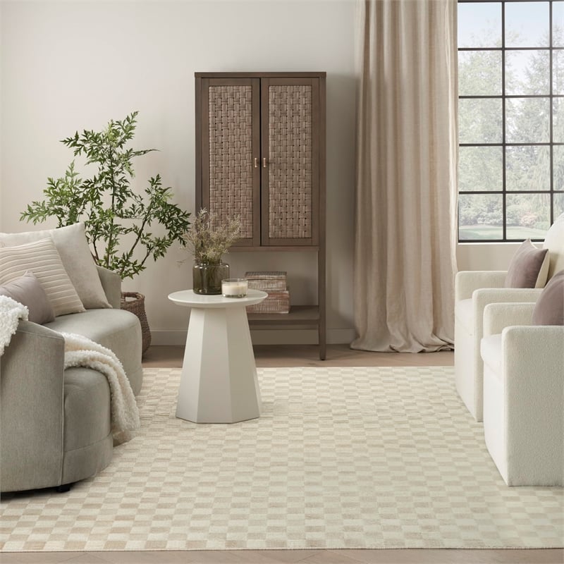 Nourison Home Serenity Home 8' x 10' Beige     Area Rug