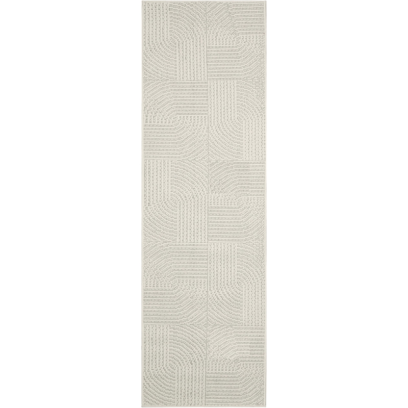 Nourison Home Textured Home 8' Runner Ivory   Area Rug
