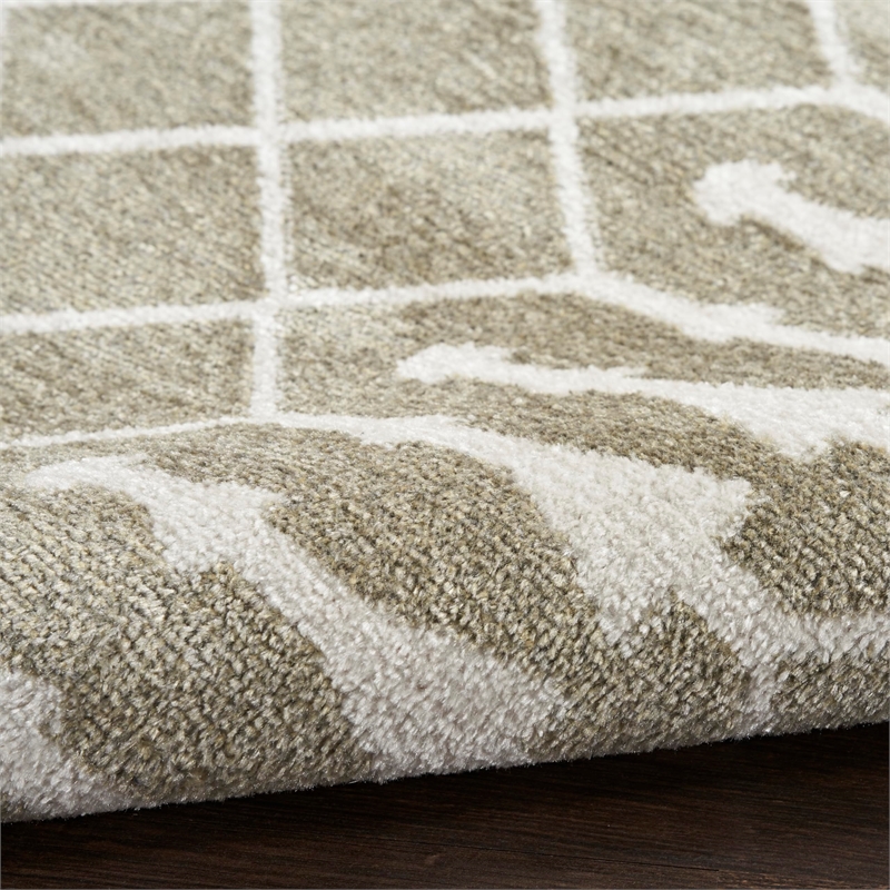 Nourison Home Astra Machine Washable 8' x 10' Sage   Area Rug