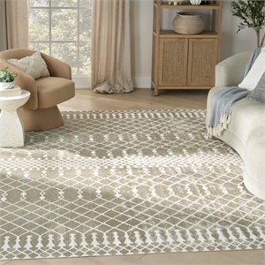 Nourison Home Astra Machine Washable 8' x 10' Sage   Area Rug