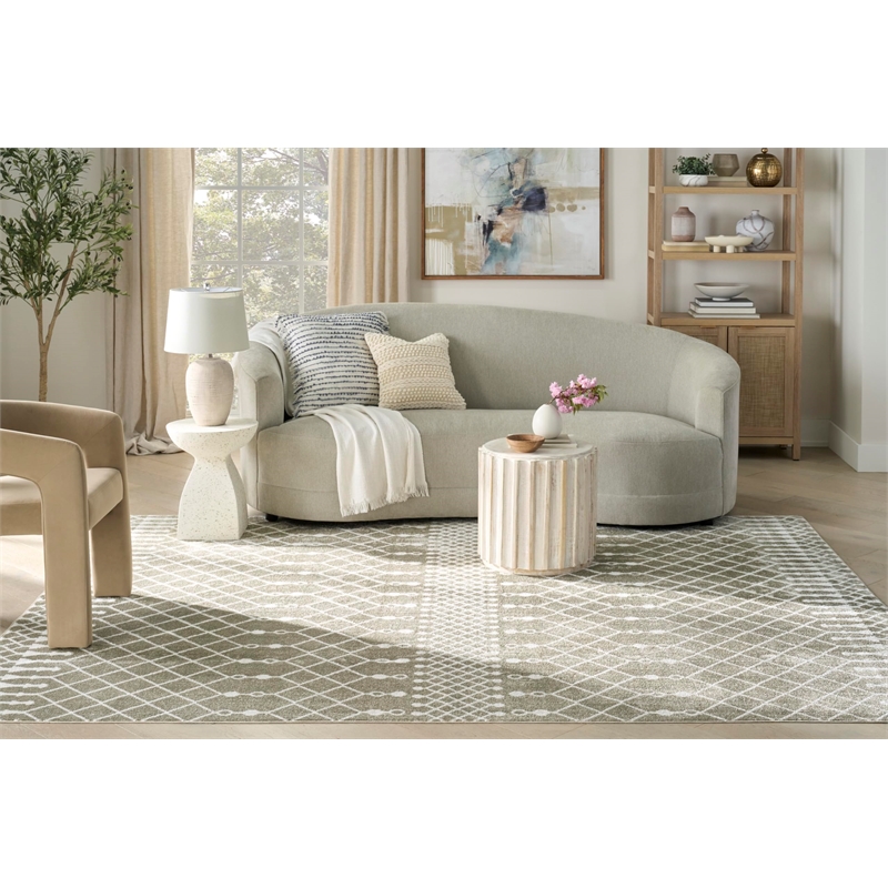 Nourison Home Astra Machine Washable 8' x 10' Sage   Area Rug
