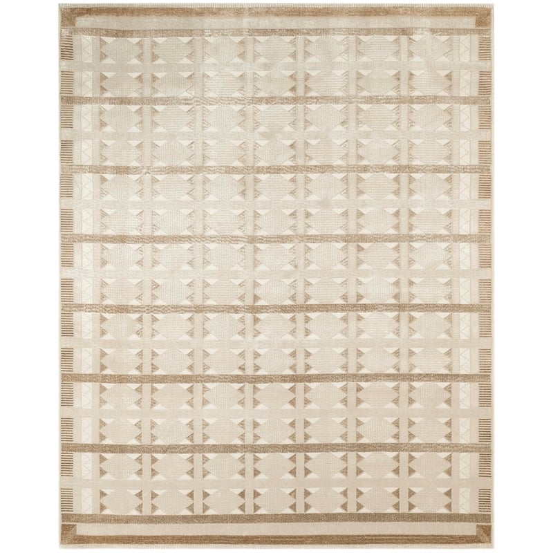 Nourison Home Nordic 8' x 10' Taupe Fabric Area Rug
