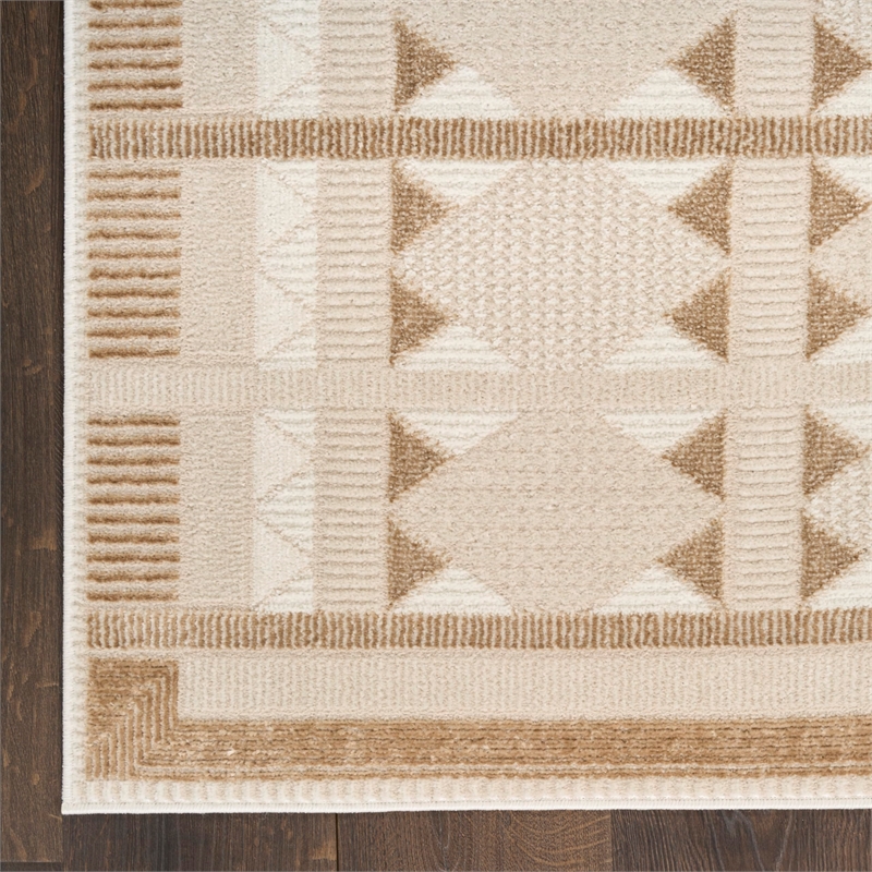 Nourison Home Nordic 8' x 10' Taupe Fabric Area Rug