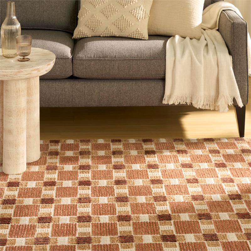 Nourison Home Nordic 8' x 10' Rust   Area Rug