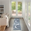 Nourison Home Garden Oasis 6' Runner Blue   Area Rug