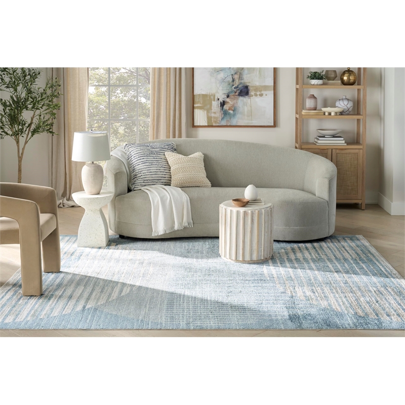 Nourison Home Astra Machine Washable 7' x 9' Latte   Area Rug
