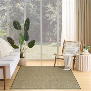 Nourison Home Courtyard 6' x 9' Green   Area Rug