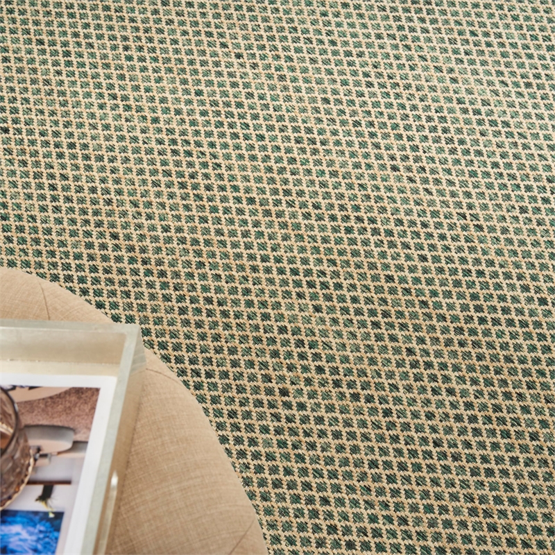 Nourison Home Courtyard 6' x 9' Green   Area Rug