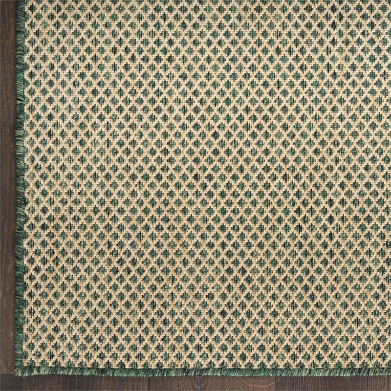 Nourison Home Courtyard 6' x 9' Green   Area Rug