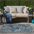 Nourison Home Garden Oasis 2' x 4' Navy   Area Rug