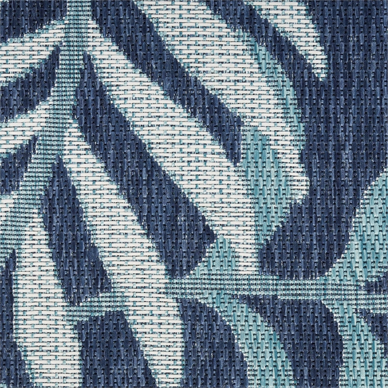 Nourison Home Garden Oasis 2' x 4' Navy   Area Rug