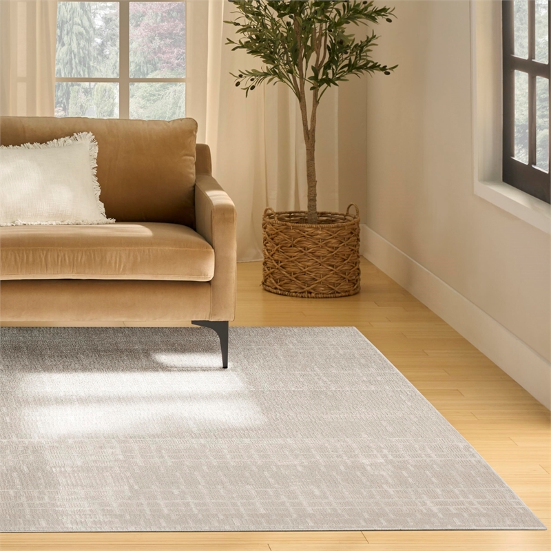 Nourison Home Nordic 8' x 10' Ivory Fabric Area Rug