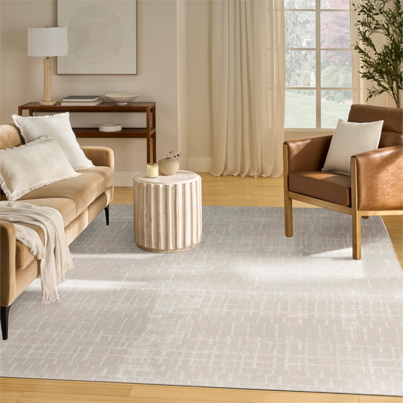 Nourison Home Nordic 8' x 10' Ivory Fabric Area Rug