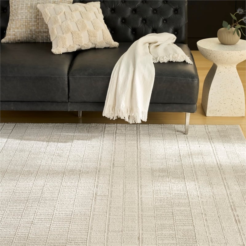 Nourison Home Nordic 8' x 10' Ivory Fabric Area Rug