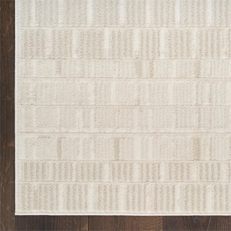 Nourison Home Nordic 8' x 10' Ivory Fabric Area Rug