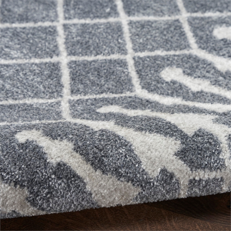 Nourison Home Astra Machine Washable 7' x 9' Denim   Area Rug