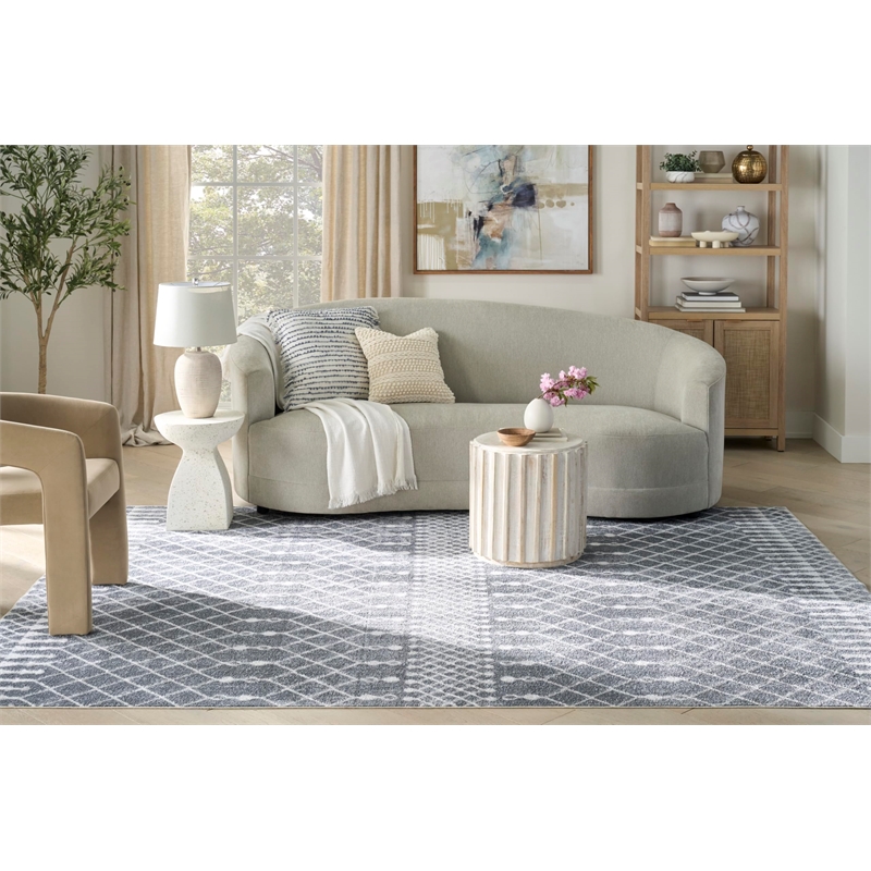 Nourison Home Astra Machine Washable 7' x 9' Denim   Area Rug