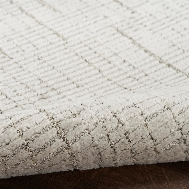 Nourison Home Santa Cruz 9' x 12' Silver   Area Rug