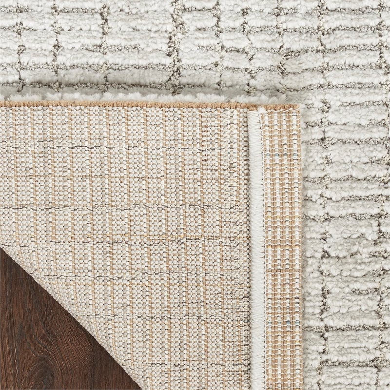 Nourison Home Santa Cruz 9' x 12' Silver   Area Rug