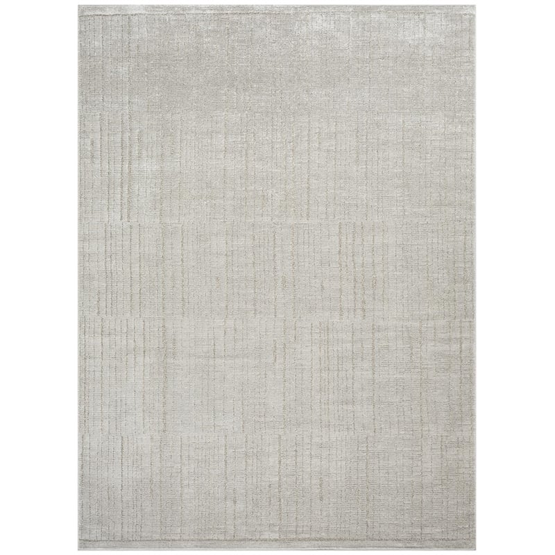 Nourison Home Santa Cruz 9' x 12' Silver   Area Rug